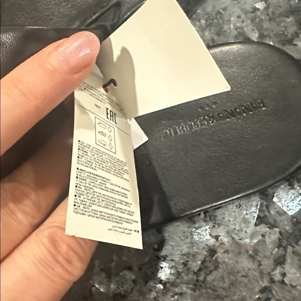 Banana Republic Factory Black Slide Sandals - Picture 6 of 7
